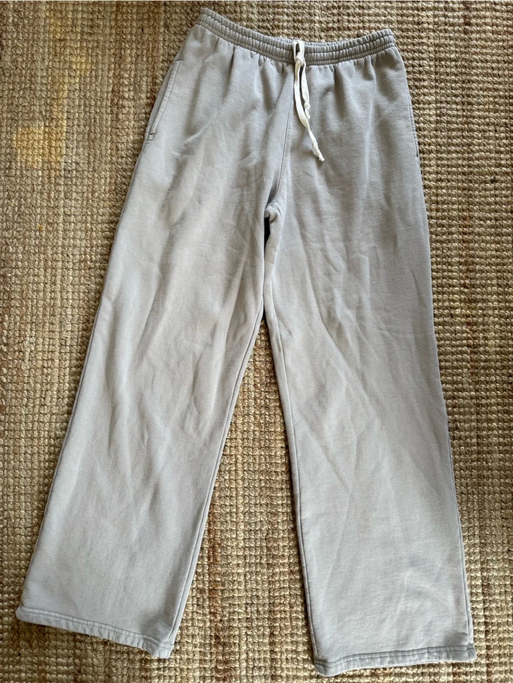 Brandy Melville Anastasia Straight Leg Sweatpants Gray One Size